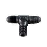Fragola -3AN Tee 1/8 NPT On The Side - Black thumbnail 3