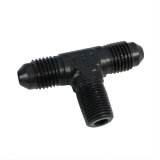 Fragola -4AN Tee 1/8 NPT On The Side - Black thumbnail 1
