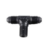 Fragola -6AN Tee 1/4 NPT On The Side - Black thumbnail 2