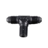 Fragola -8AN Tee 3/8 NPT On The Side - Black thumbnail 3