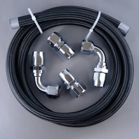 Fragola Vacuum Pump Plumbing Kit (-12AN) Black thumbnail 2