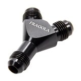 Fragola Y-Fitting -6AN Male Inlet x 4AN Male Outlets Black thumbnail 4