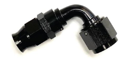 Fragola -10AN Nut -8AN Hose 90 Degree Real Street Hose End - Black