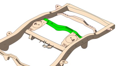 Rust Buster 4Runner & FJ Cruiser Rear Track Bar Crossmember thumbnail 7