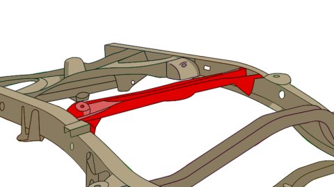Rust Buster 2000-2006 Toyota Tundra Rear Fuel Tank Crossmember thumbnail 2