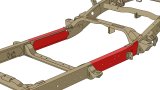 Rust Buster 1999-2006 Chevy & GMC Trucks Center Rear Frame Repair Kit - Left thumbnail 5