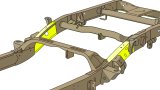 Rust Buster 1999-2006 Chevy & GMC Pick Up Truck ward Rear Frame Repair Kit - Left thumbnail 6