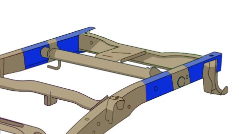 Rust Buster 2007-2018 Chevy Silverado/GMC Sierra Rear Frame Repair Kit - Left thumbnail 7