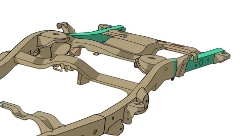 Rust Buster Avalanche/Suburban/Yukon Rear Frame Repair Kit - Left thumbnail 6