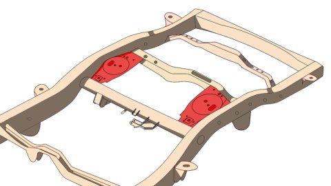 Rust Buster FJ Cruiser & 4Runner Rear Upper Coil Spring Bucket & Shock Mount - Right thumbnail 8