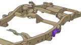 Rust Buster Avalanche/Suburban/Yukon Center Rear Body Frame Mount thumbnail 7