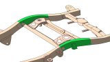 Rust Buster 1996-2002 Toyota 4Runner Over Axle Frame Repair Kit - Right thumbnail 3