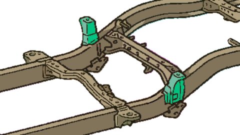 Rust Buster 95-04 Toyota Tacoma Double Cab Front Bed Mount thumbnail 6