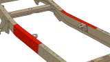 Rust Buster 73-87 Chevy C10 Center Rear Frame Repair Kit - Right thumbnail 6
