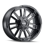 Mayhem 8115 Apollo 20x9 / 8x170 BP / 0mm Offset / 125.2mm Hub Black w/ Milled Spokes Wheel thumbnail 2