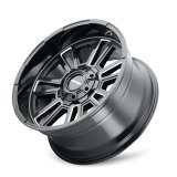 Mayhem 8115 Apollo 20x9 / 6x135 BP / 0mm Offset / 106mm Hub Black w/ Milled Spokes Wheel thumbnail 4