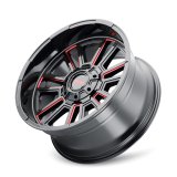 Mayhem 8115 Apollo 20x9 / 8x170 BP / 0mm Offset / 125.2mm Hub Black w/ Prism Red Wheel thumbnail 5