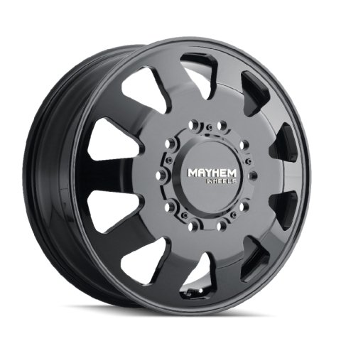 Mayhem 8181 Challenger Dually 22x8.25 / 10x225 BP / 169mm Offset / 170.1mm Hub Full Black Wheel thumbnail 2