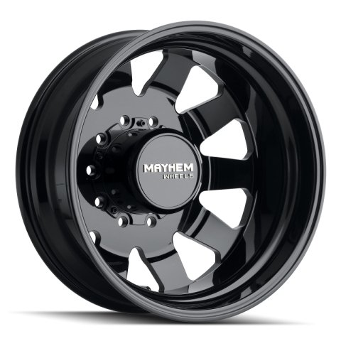 Mayhem 8181 Challenger Dually 22x8.25 / 10x225 BP / 169mm Offset / 170.1mm Hub Full Black Wheel thumbnail 4