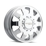 Mayhem 8181 Challenger Dually 22x8.25 / 10x225 BP / 169mm Offset / 170.1mm Hub Polished Wheel thumbnail 2