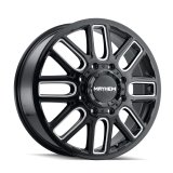 Mayhem 8107D Cogent Dually 20x8.25 / 8x210 BP / 115mm Offset / 154.2mm Hub Blk w/Milled Spokes Wheel thumbnail 3
