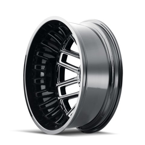 Mayhem 8107D Cogent Dually 20x8.25 / 8x200 BP / -192mm Offset / 142mm Hub Blk w/ Milled Spokes Wheel thumbnail 2