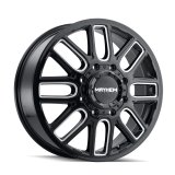 Mayhem 8107D Cogent Dually 20x8.25 / 8x200 BP / 115mm Offset / 142mm Hub Black w/Milled Spokes Wheel thumbnail 1