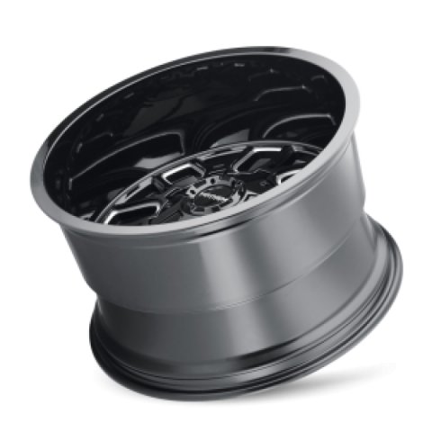 Mayhem 8107 Cogent 20x9 / 8x180 BP / 0mm Offset / 124.1mm Hub Black w/ Milled Spokes Wheel thumbnail 4