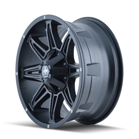 Mayhem 8090 Rampage 20x10 / 5x127 BP / -25mm Offset / 87mm Hub Matte Black Wheel thumbnail 4