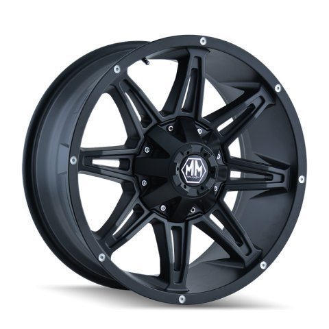 Mayhem 8090 Rampage 20x9 / 6x135 BP / 11mm Offset / 106mm Hub Matte Black Wheel thumbnail 1