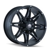 Mayhem 8090 Rampage 18x9 / 5x150 BP / 18mm Offset / 110mm Hub Matte Black Wheel thumbnail 1