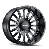 Mayhem 8114 Utopia 20x10 / 8x165.1 BP / -19mm Offset / 125.2mm Hub Black w/ Milled Spokes Wheel thumbnail 1