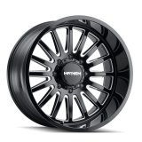 Mayhem 8114 Utopia 20x10 / 8x165.1 BP / -19mm Offset / 125.2mm Hub Black w/ Milled Spokes Wheel thumbnail 3