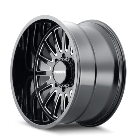 Mayhem 8114 Utopia 22x12 / 8x170 BP / -44mm Offset / 125.2mm Hub Black w/ Milled Spokes Wheel thumbnail 4