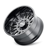 Mayhem 8114 Utopia 20x9 / 5x127 BP / 0mm Offset / 71.5mm Hub Black w/ Milled Spokes Wheel thumbnail 5