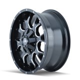Mayhem 8015 Warrior 18x9 / 5x150 BP / 18mm Offset / 110mm Hub Black w/ Milled Spokes Wheel thumbnail 2