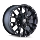 Mayhem 8015 Warrior 17x7.5 / 5x108 BP / 40mm Offset / 72.62mm Hub Matte Black Wheel thumbnail 2