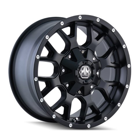 Mayhem 8015 Warrior 20x9 / 6x135 BP / -8mm Offset / 106mm Hub Matte Black Wheel thumbnail 3