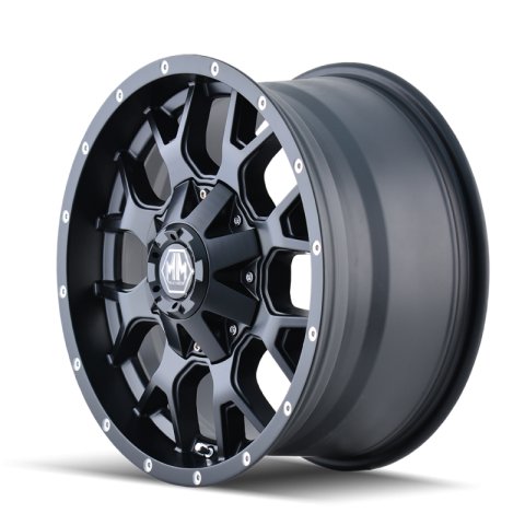 Mayhem 8015 Warrior 20x9 / 6x135 BP / -8mm Offset / 106mm Hub Matte Black Wheel thumbnail 6