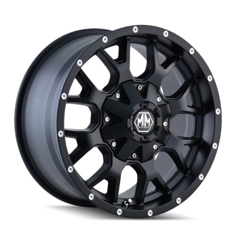 Mayhem 8015 Warrior 20x9 / 6x135 BP / 0mm Offset / 106mm Hub Matte Black Wheel thumbnail 2