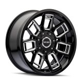 Mayhem 8118 Ordinance 20x9 / 5x127/139.7 BP / 87.1mm Hub Gloss Black Wheel w/ Milled Spokes thumbnail 2