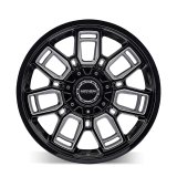 Mayhem 8118 Ordinance 20x9 / 5x127/139.7 BP / 87.1mm Hub Gloss Black Wheel w/ Milled Spokes thumbnail 4
