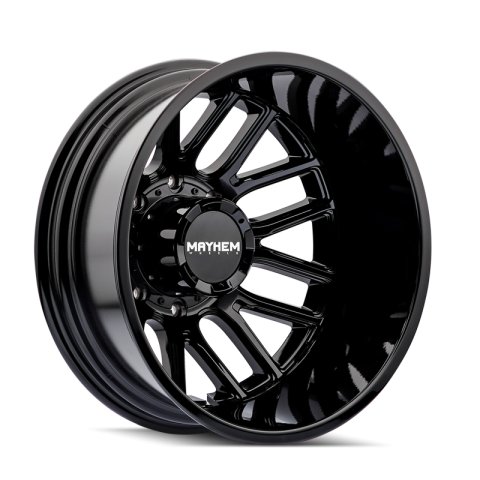 Mayhem 8107D Cogent Dually 20x8.25 / 8x200 BP / -192mm Offset / 142mm Hub Gloss Black Wheel thumbnail 2