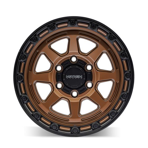 Mayhem 8306 Ridgeline 17x8.5 / 6x135 BP / -6mm Offset / 87.1mm Hub Satin Bronze/Black Lip Wheel thumbnail 2