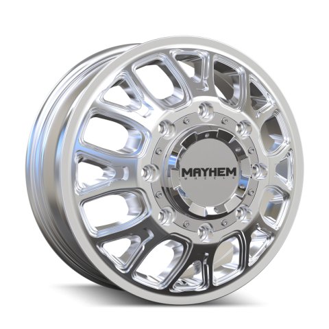 Mayhem 8107D Cogent Dually 17x6.5 8x210 BP -142mm Offset 154.2mm Bore Polished Wheel thumbnail 3