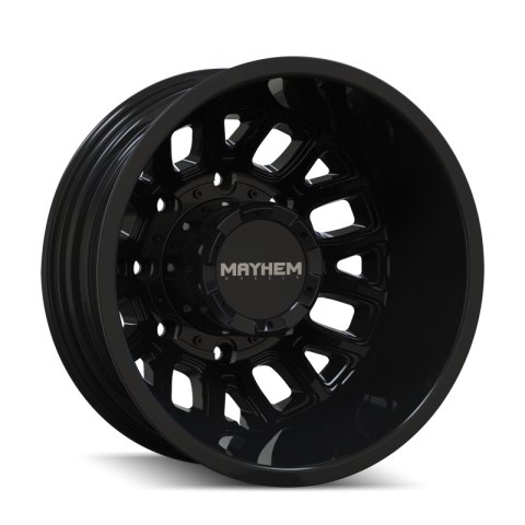 Mayhem 8107D Cogent Dually 17x6.5 8x200 BP -142mm Offset 142mm Bore Gloss Black thumbnail 1
