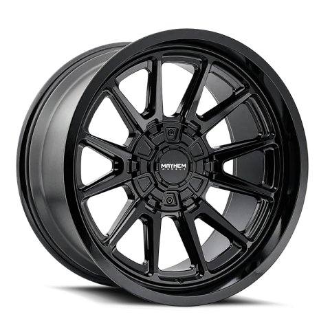 Mayhem 8116 Intrepid 18x9 / 5x127/5x139.7 BP / -12mm Offset / 87mm Hub Gloss Black Wheel thumbnail 1