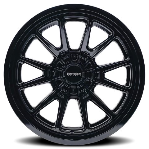 Mayhem 8116 Intrepid 18x9 / 8x165.1 BP / -12mm Offset / 125.2mm Hub Gloss Black Wheel thumbnail 2