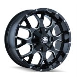 Mayhem 8015 Warrior 20x10 / 8x170 BP / -25mm Offset / 125.2mm Hub Gloss Black Milled Wheel thumbnail 1