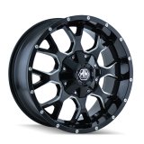 Mayhem 8015 Warrior 20x10 / 8x170 BP / -25mm Offset / 125.2mm Hub Gloss Black Milled Wheel thumbnail 2